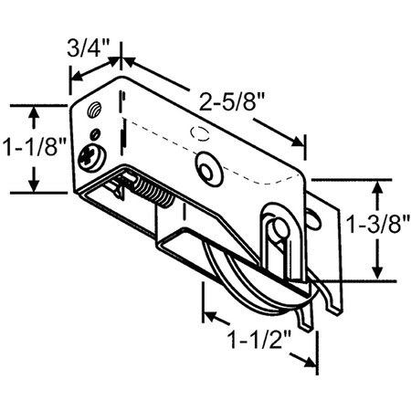 Patio Door Roller Assembly